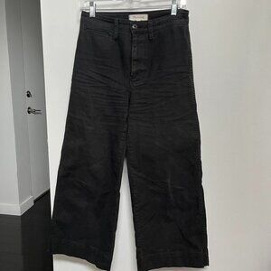 Black Madewell Emmett Wide Leg Crop Pants!
